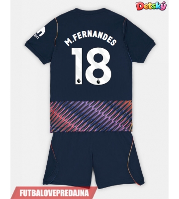 Lacne Dětský Futbalové dres Tottenham Hotspur Mateus Fernandes #18 2026-27 Krátky Rukáv - Preč (+ trenírky)